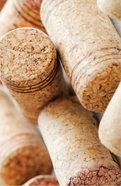 Corks and natural texture